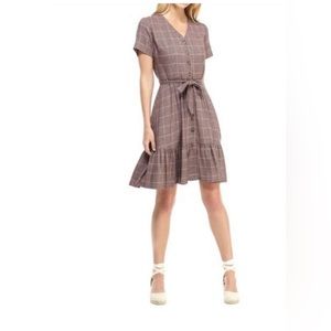 Gal Meets Glam Emerson Plaid Dress Size 6